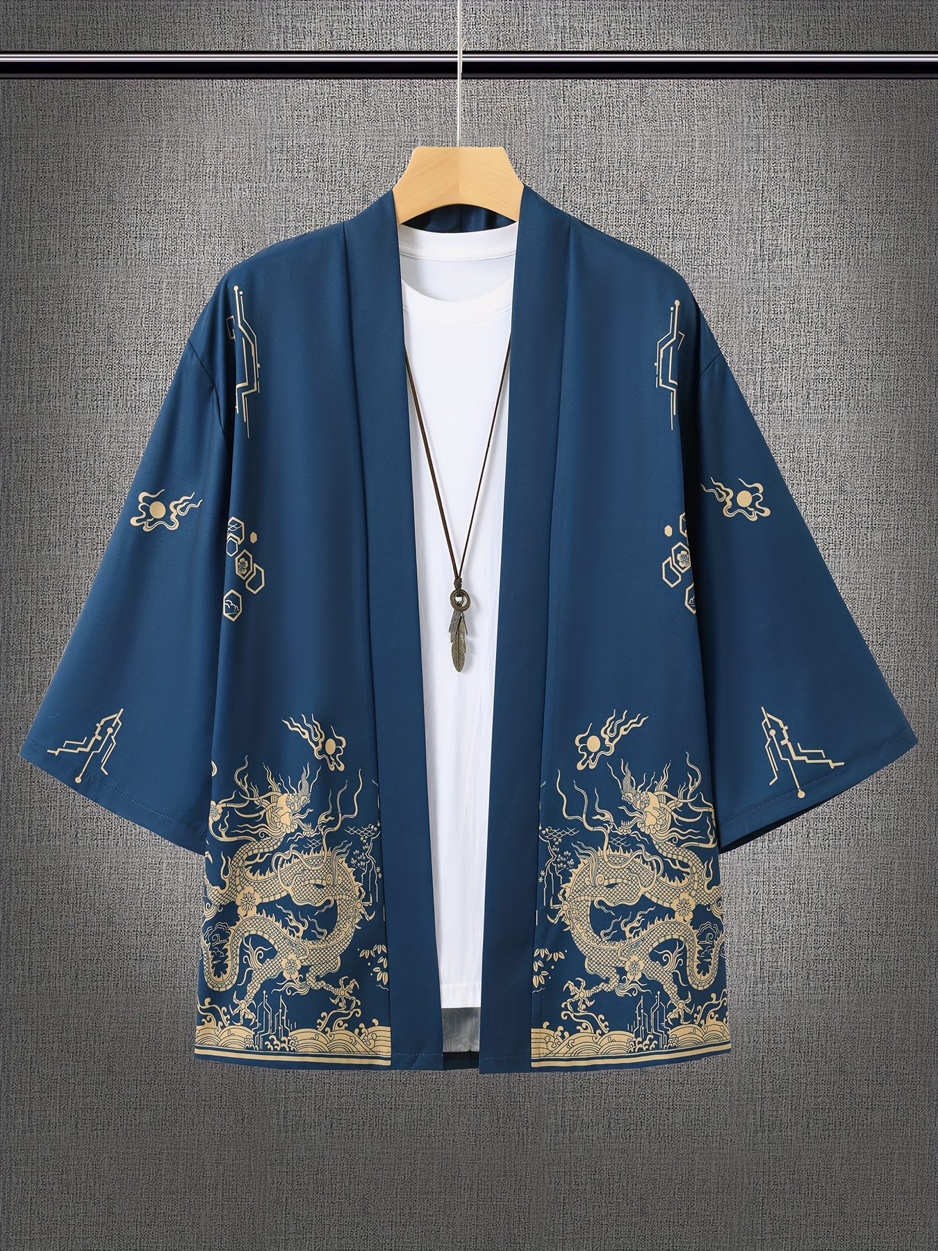 Kimono unisexe imprimé Dragon, haut à la mode, Cardigan décontracté, tenue Yukata, Streetwear japonais, vêtements traditionnels