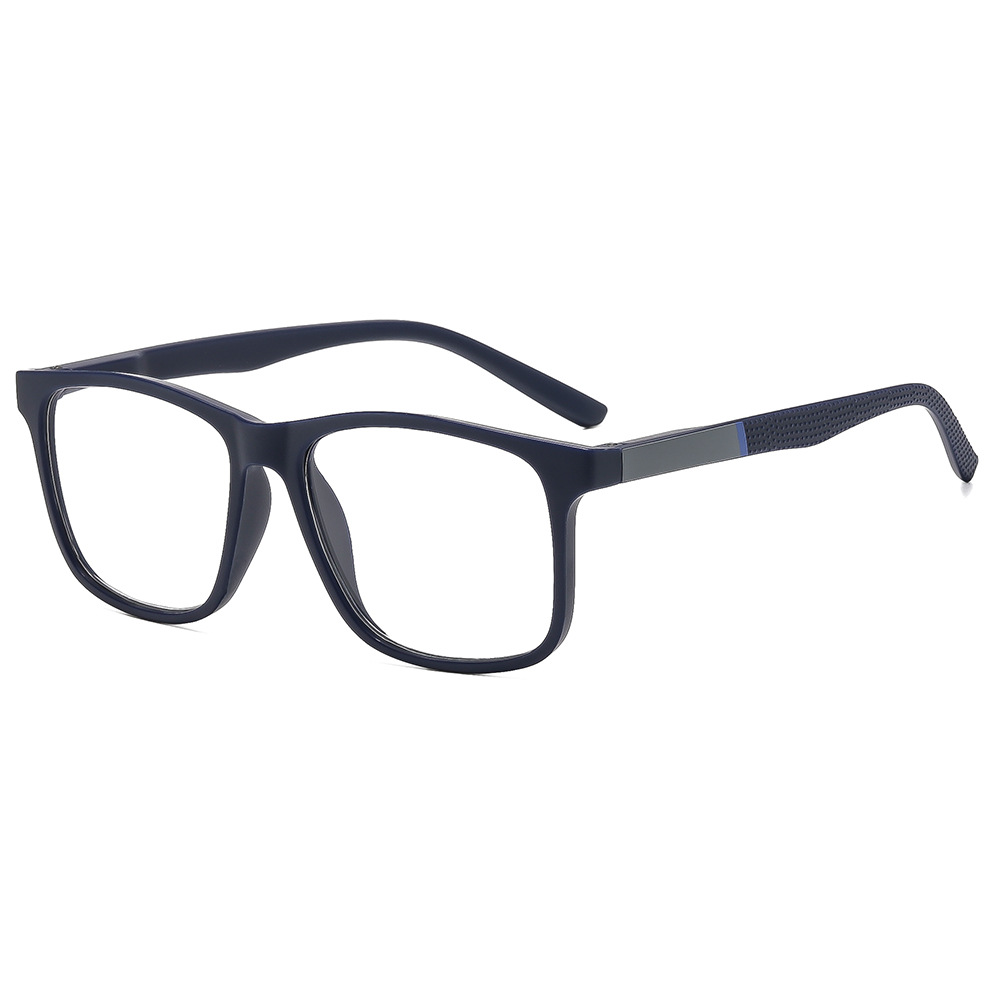 Lunettes de lecture carrées à monture large et tendance pour hommes, style professionnel pour personnes d'âge moyen et âgées, anti-lumière bleue