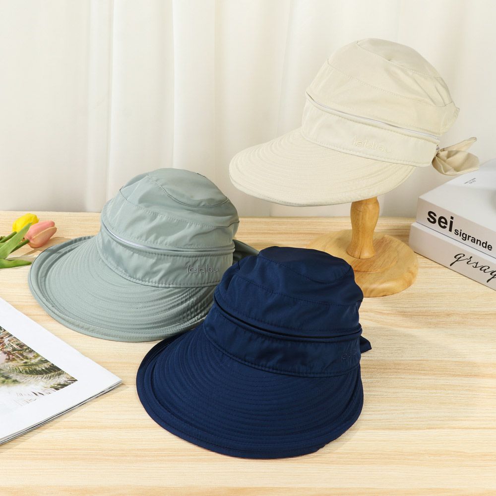 Chapeau de plage Anti-UV à visière, casquette d'extérieur, chapeau de soleil à large bord, 2021