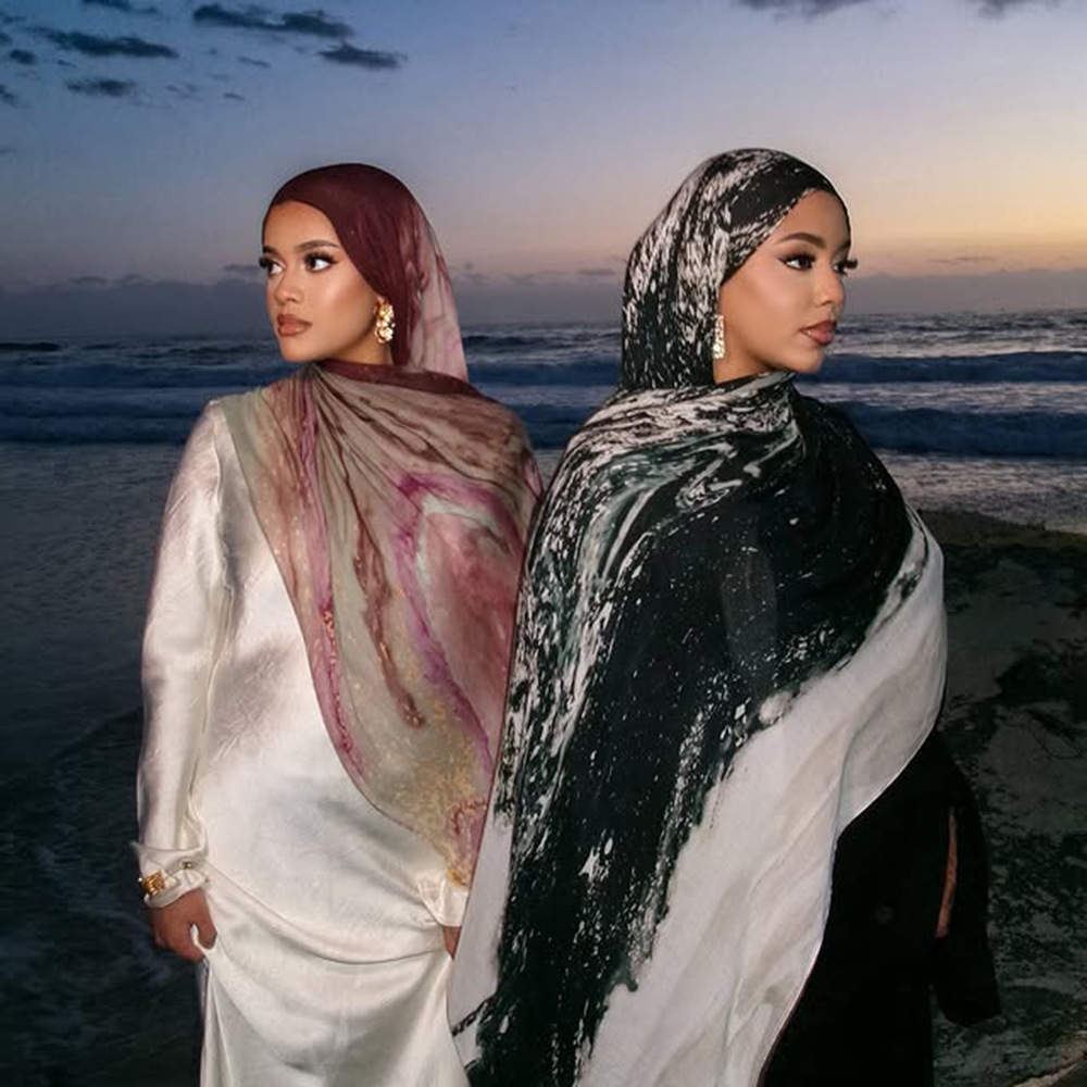 Hijab imprimé de qualité supérieure, doux et respirant, pour femmes musulmanes, châles et écharpes en coton, viscose et modal.