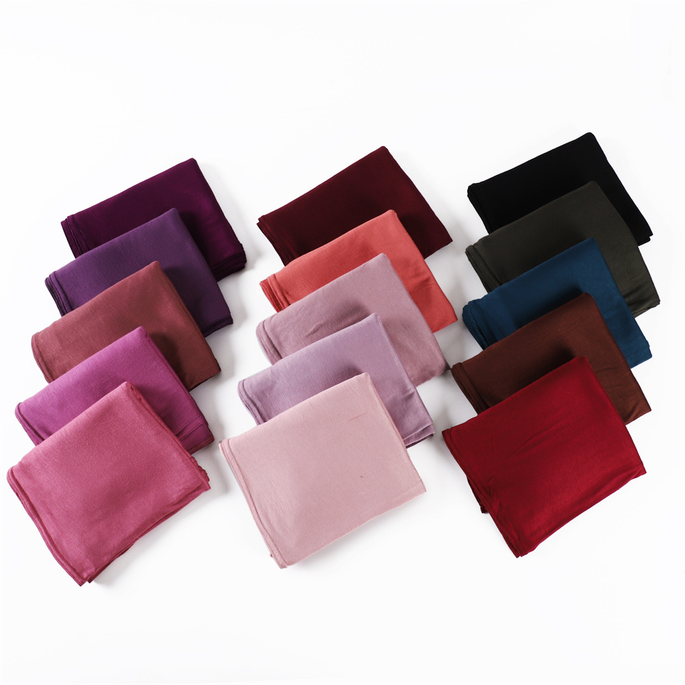 New170 * 70 cm Jersey Hijab écharpe Turban Hijabs pour femmes mode musulmane foulard chapeaux pour femmes Turbans pour femmes Hoofddoek
