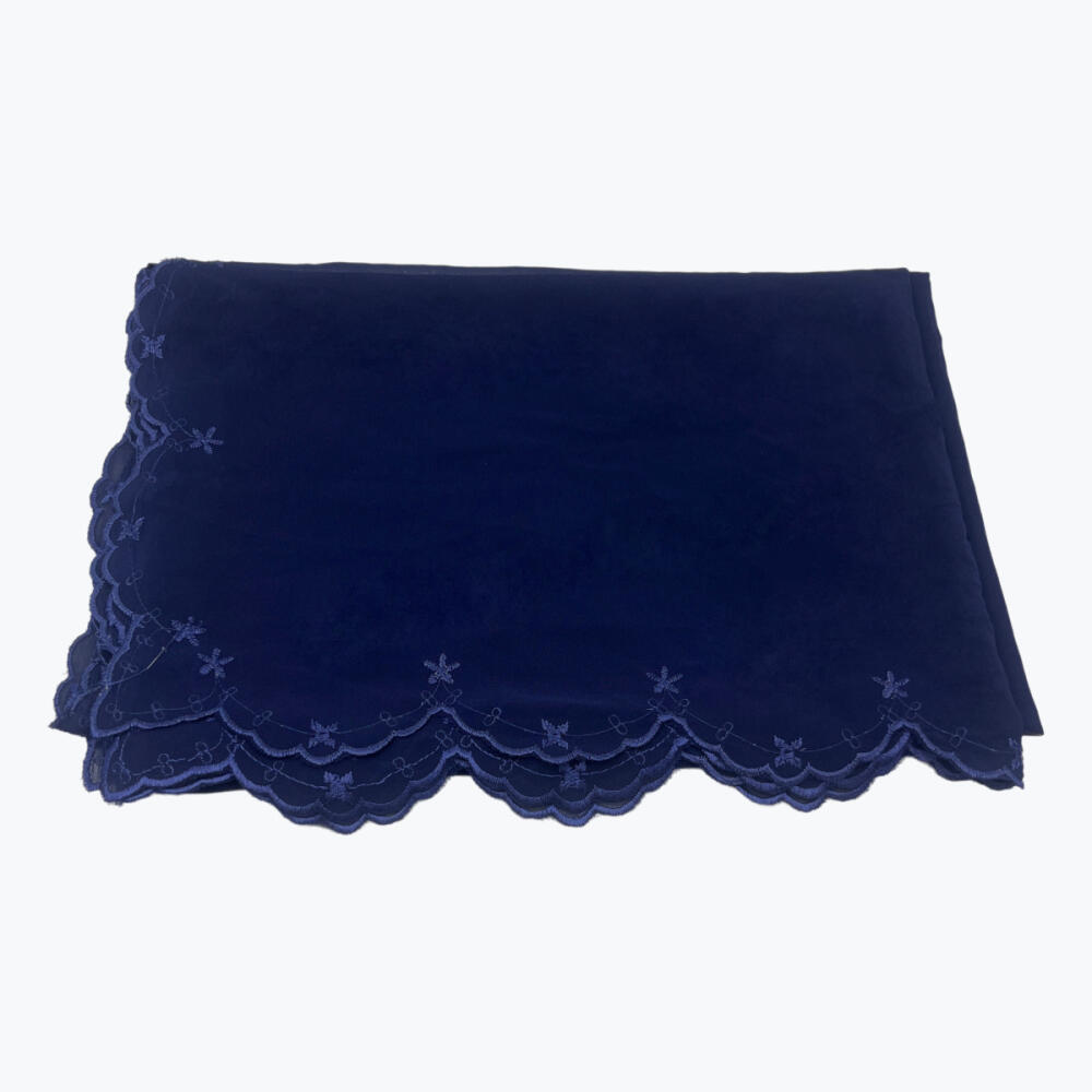 Châle en organza brodé de dentelle, foulard élégant et léger pour femme, accessoires de mode polyvalents pour tous les jours