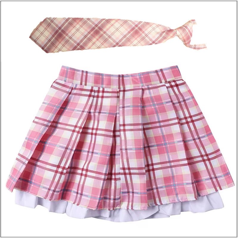 Costume de cosplay Ebisu Kofuku, jupe rose pour fille, uniforme JK, ensemble pull et chemise, robe de scène, ensemble de tenue d'Halloween