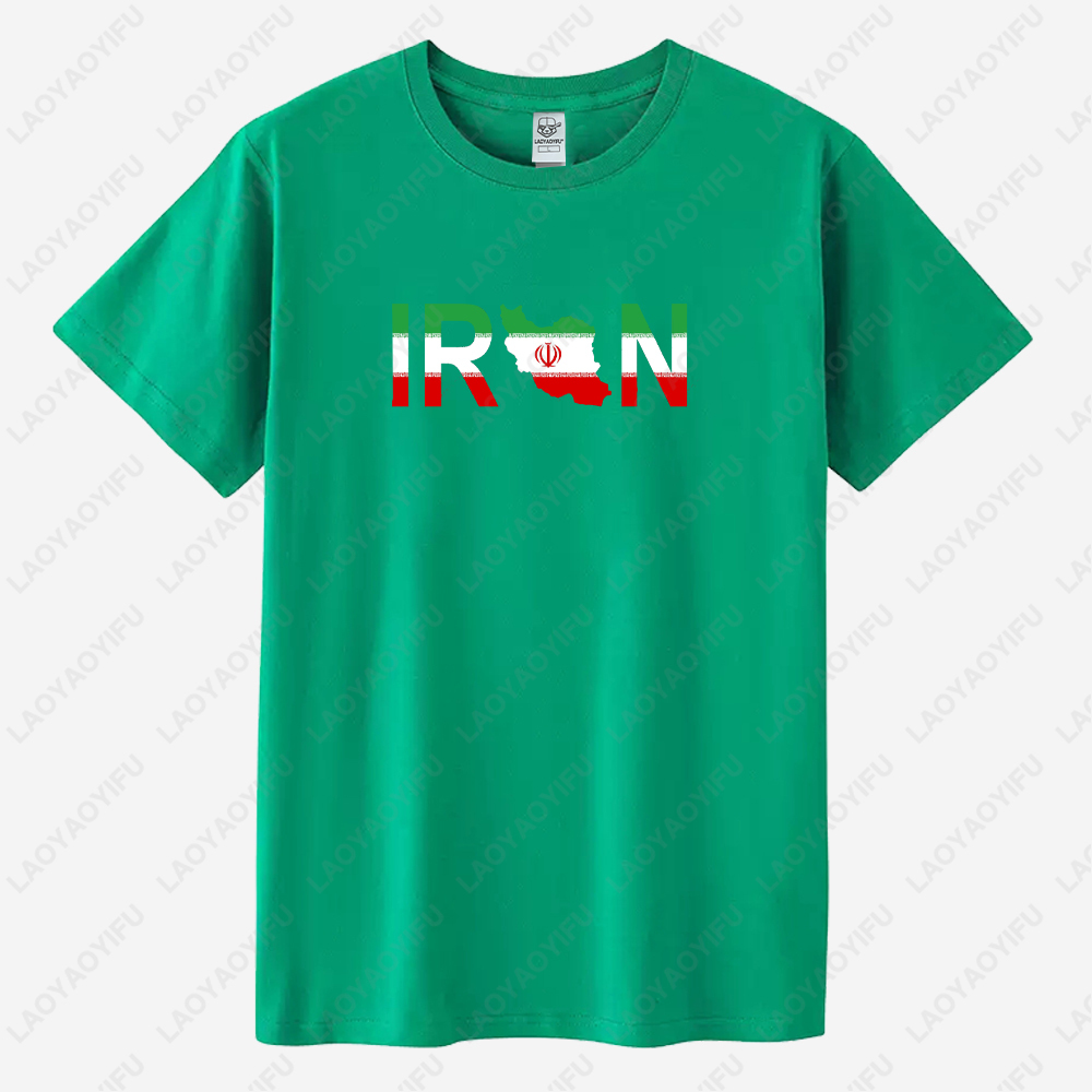 Iran drapeau graphique t-shirts carte de la ville Allah Abrahamic Religions fierté cadeau haute qualité coton T-shirt été femme homme hauts t-shirts