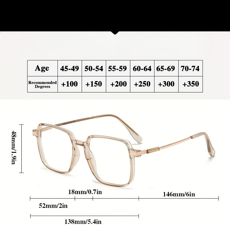 Lunettes de lecture transparentes surdimensionnées pour femmes, 1/2 pièces, lunettes légères rose bleu pour le bureau et l'usage quotidien