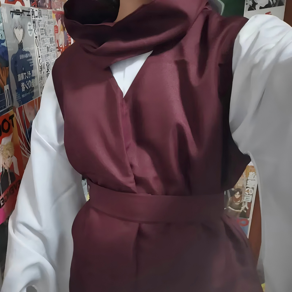 Costume de Cosplay Anime Choso avec gilet, cache-cou, ceinture, pantalon élastique blanc, tenues kimono Choso pour Halloween, fête, Comic Con