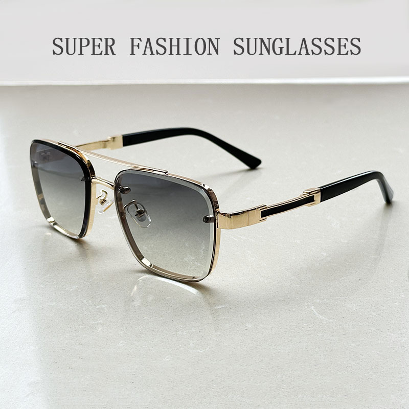 2025 Lunettes De Soleil carrées hommes luxe Vintage Lunettes De Soleil femmes à la mode rétro Lunettes De Soleil Hombre Lunette Soleil Femme