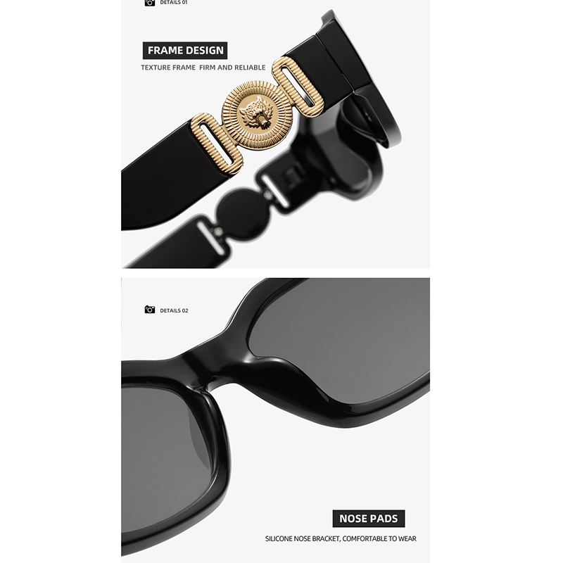 Lunettes de soleil carrées vintage à petit cadre pour hommes et femmes, lunettes de soleil de voyage populaires, nuances, lunettes UV400, créateur de marque de luxe, mode