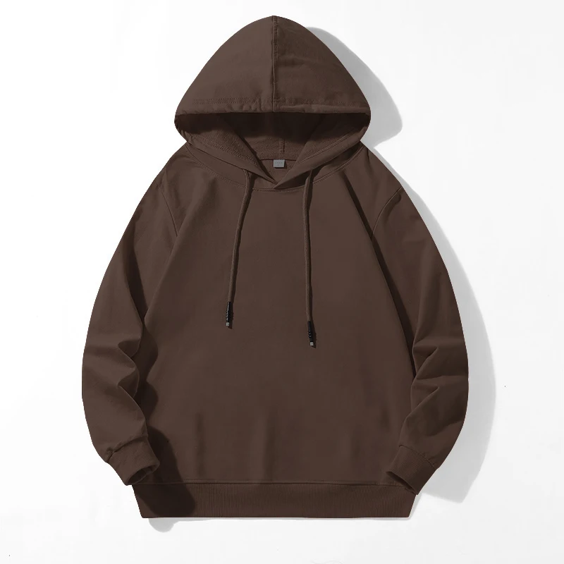 Sweat-shirt à manches longues pour femme, Streetwear décontracté, ample, solide, polyvalent, noir, marron, automne et printemps