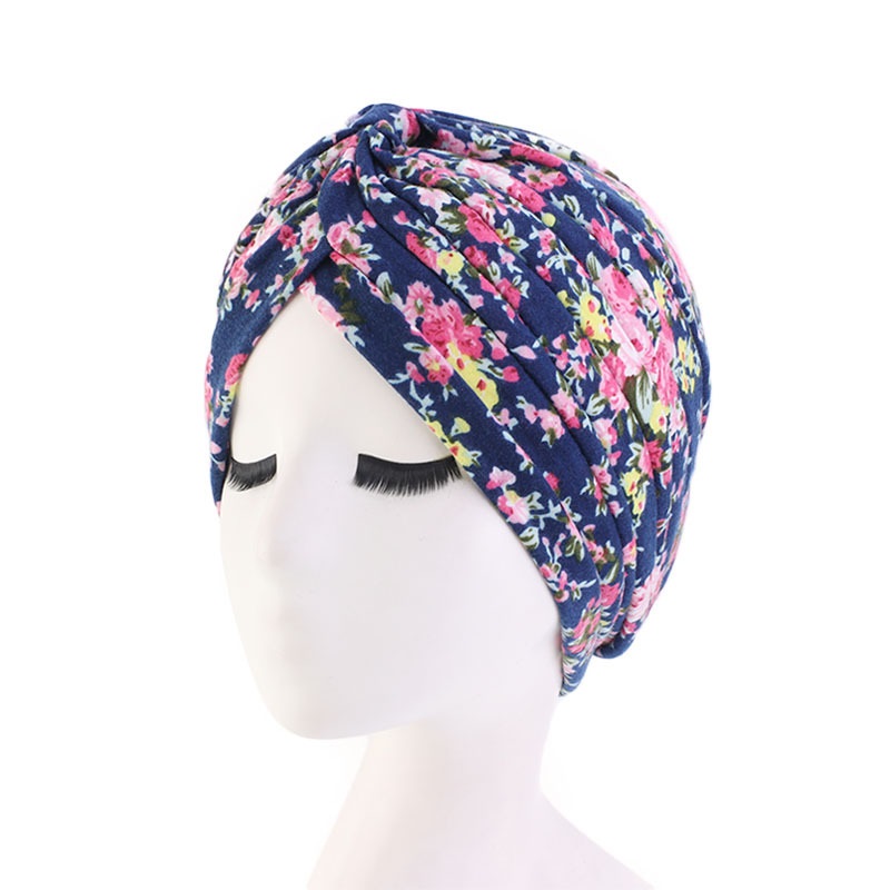Offre spéciale Style ethnique dame Turban chapeau imprimer casquette indienne de haute qualité musulman sommeil Bonnet pour les femmes