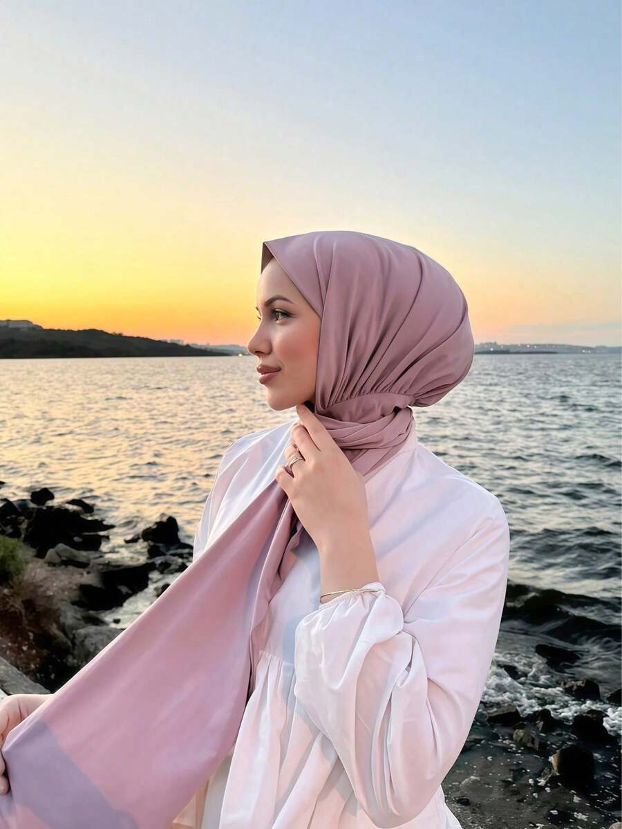Hijab instantané pour femmes musulmanes, prêt à porter, couvre-tête complet, foulard, bonnet uni, châles pour le cou et la tête