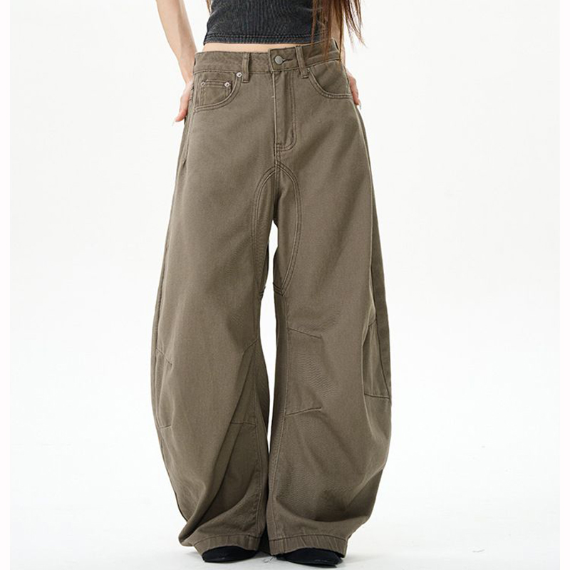 Jean fin taille haute pour femme, ample, décontracté, classique, rétro, jambes droites, mode coréenne, Denim