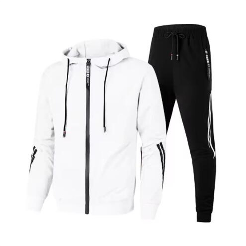 Ensemble Homme : Sweat à Capuche et Survêtement à Manches Longues de Haute Qualité – Tenue Sportive Décontractée pour l'Extérieur et le Quotidien 2025