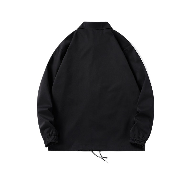 Veste Homme Printemps-Automne à Col Rabattu, Coupe Décontractée, Simple Boutonnage, Coupe-Vent Courte pour Homme