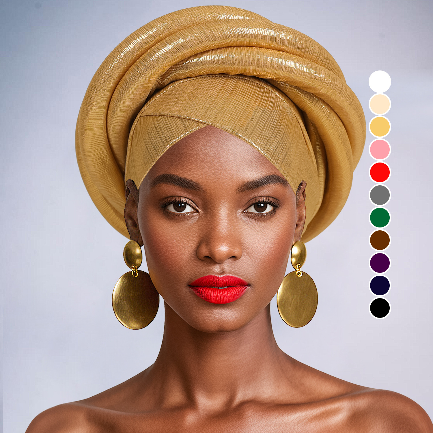 Turban africain préformé pour femme, Gele nigérian pour mariage, coiffe de fête, Auto Gele, foulard pour femme, chapeau