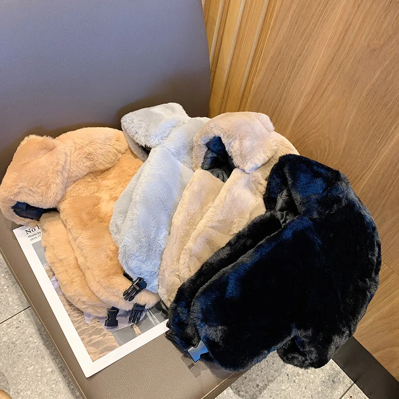 Bonnet chaud épais pour femme, casquette russe, mode coréenne, chapeau de pilote à oreillettes Ushanka, tendance, chapeau de bombardier réglable, hiver
