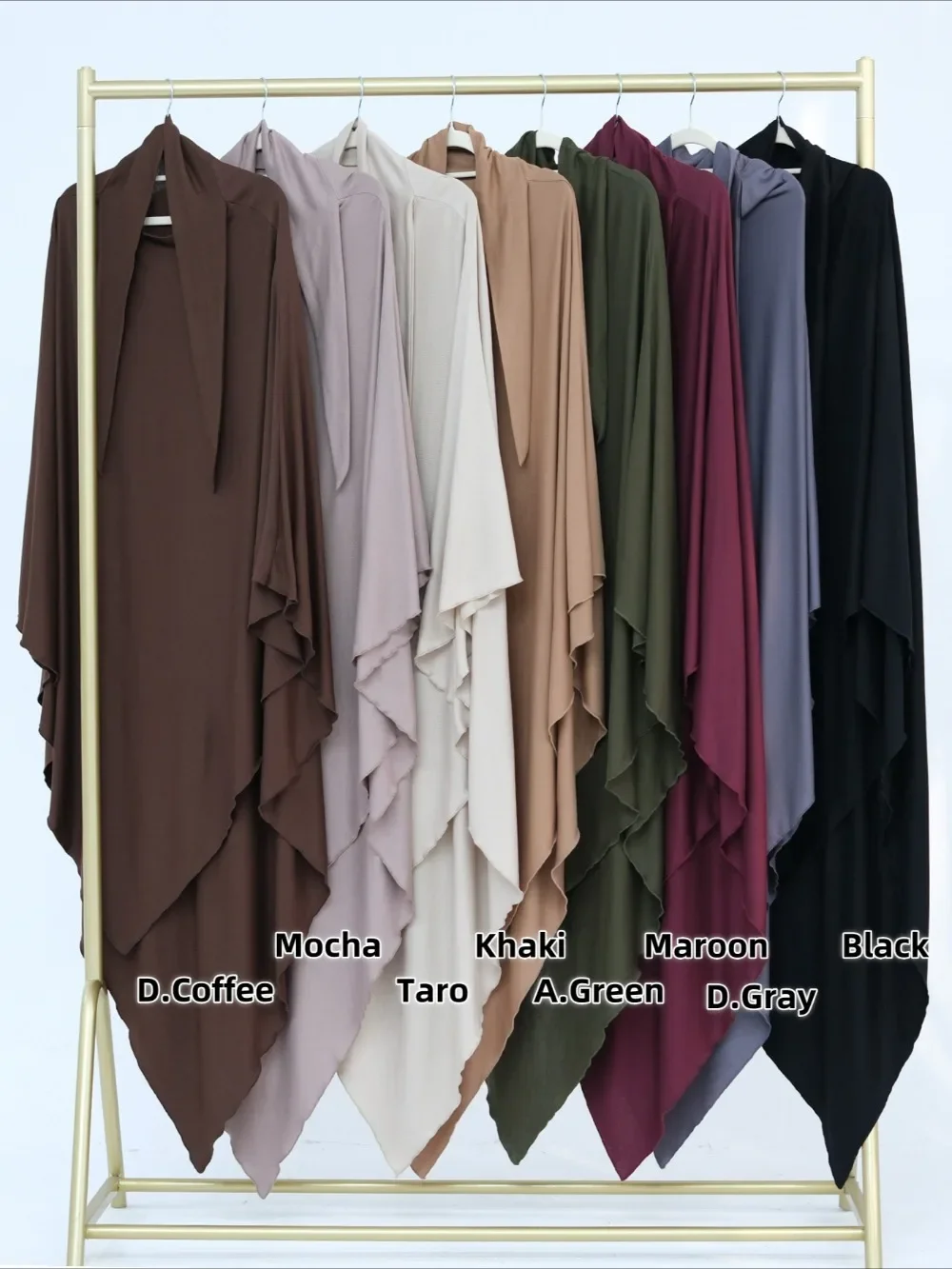 Foulard Hijab Musulman Long pour Femme, Foulard de Tête Ronde, Turban Arabe pour Dame, Coiffure pour Eid Ramadan, Islam Sauna, Document Solide