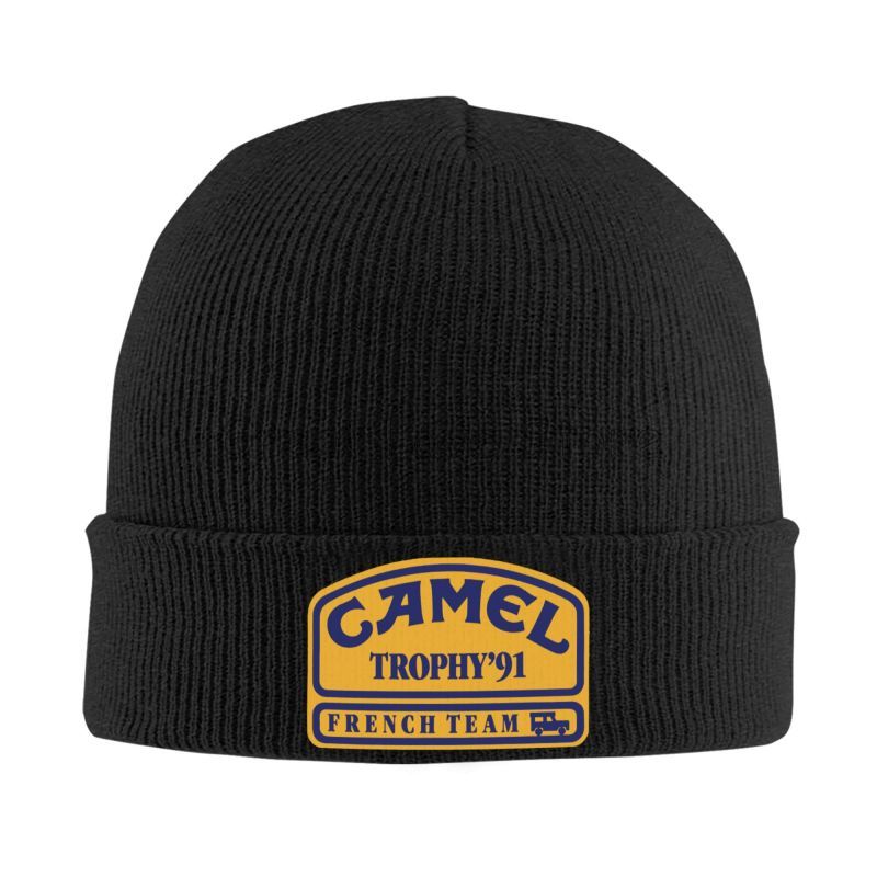 Camel Trophy 91 Bonnet Chapeaux Unisexe Élastique Tricot Chapeau Hiver Chaud Skullies Bonnets Casquette Head Wrap Caps pour Voyage Camping en Plein air