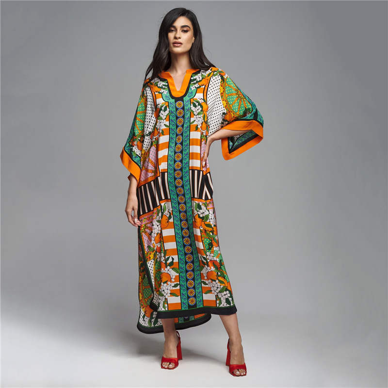 Robe de plage pour femme 2026, Kaftan à manches longues, Tunique de plage, Paréo long, Cache-maillot de bain, Robe d'été, Vêtements de plage