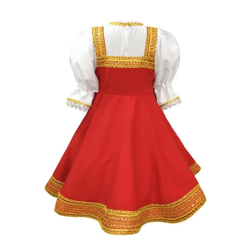 Robe russe pour filles, Costume de danse traditionnelle Sarafan, Cosplay folklorique, déguisement de spectacle