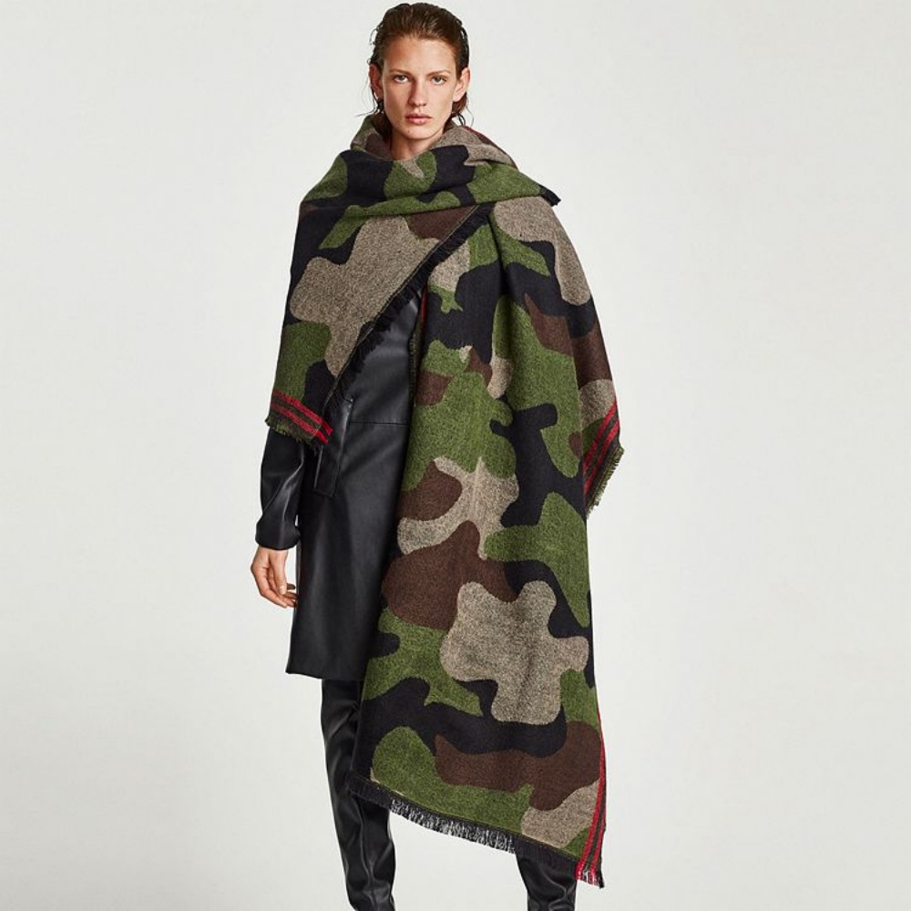 POBING marque hiver écharpe femmes léopard cachemire foulards enveloppes de base acrylique Wram châles femme couverture gland écharpe dame étoles