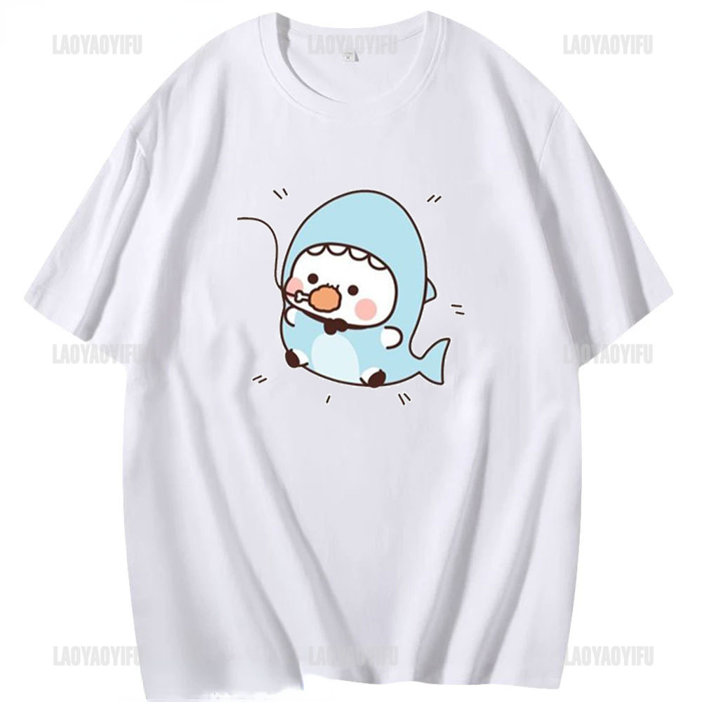T-shirt Kawaii Bubu Dudu pour fille, t-shirt ours Panda de dessin animé, vêtements pour femmes, mode Harajuku, T-shirt Kawaii pour femmes, vêtements Y2K