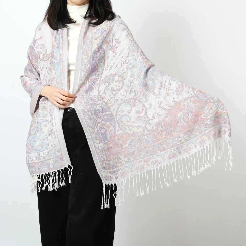 Pashmina Hijab écharpe imprimé Hijabs Long cachemire châle femme Foulard doux Turban bandeau femmes bandeau marque de luxe châle