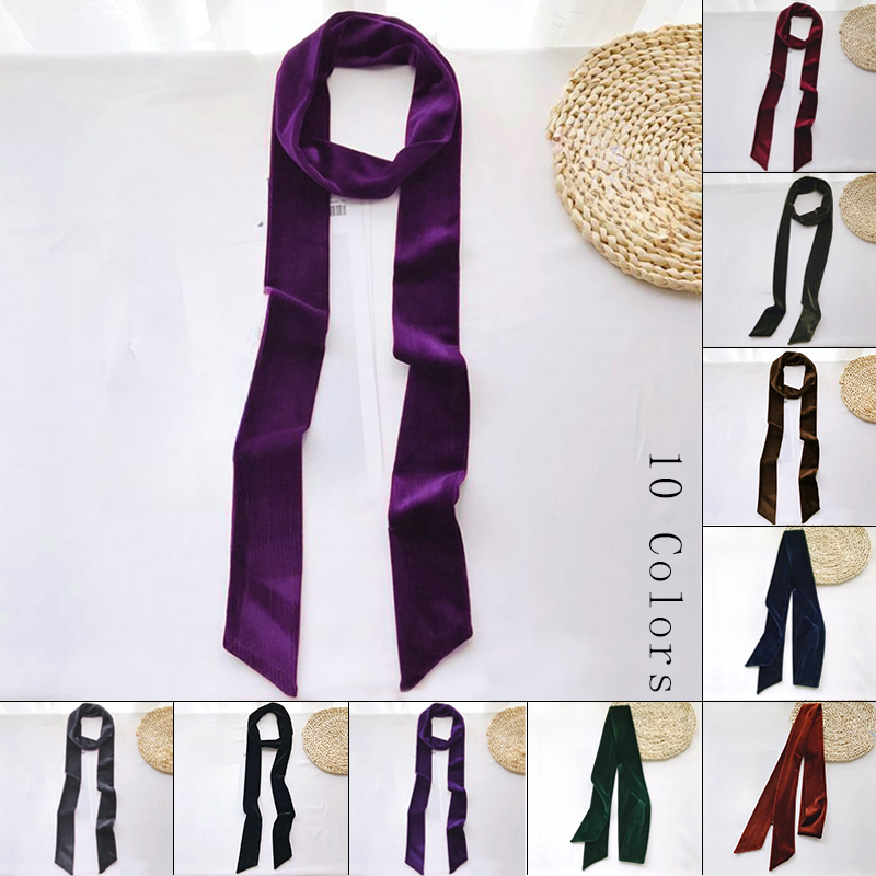 Ceinture de taille en velours doré, 150cm, ceinture polyvalente, bandeau pour cheveux, écharpe, sac assorti, ruban, ceintures à la mode en velours