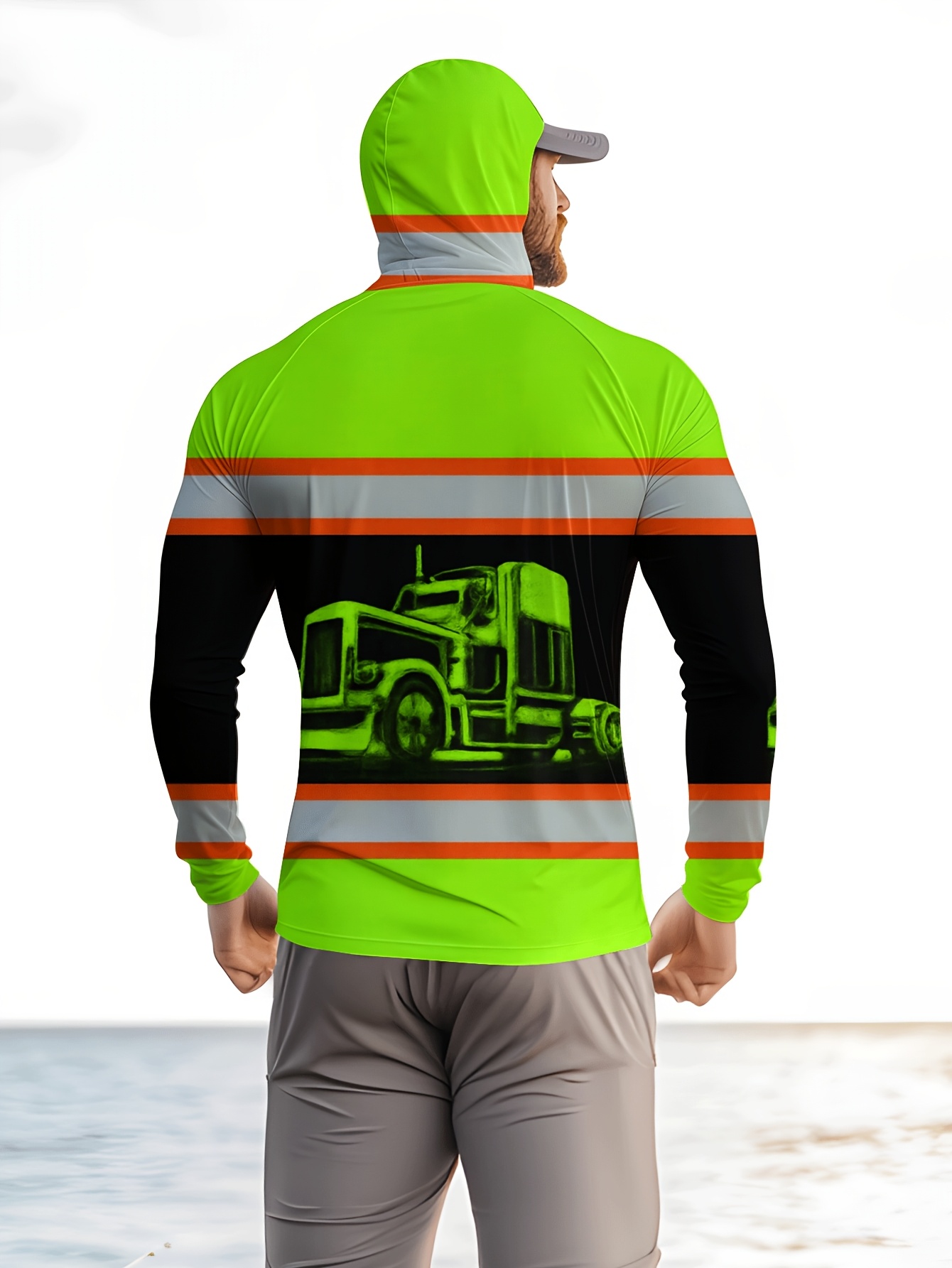 Chemise de pêche à capuche pour hommes, vêtements de pêche à manches longues, t-shirt de pêche, protection UV, vêtements de pêche à séchage rapide
