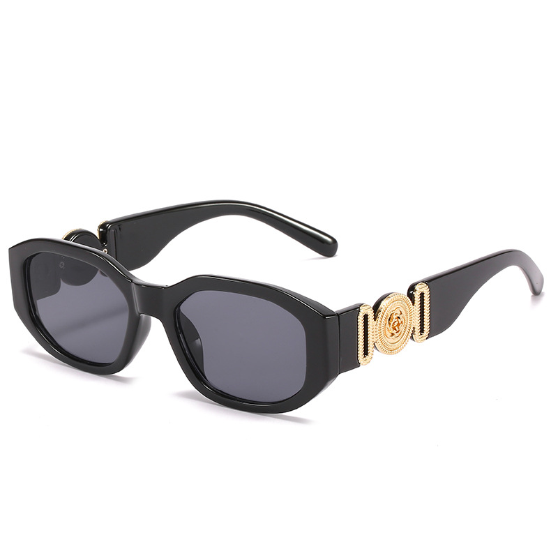 Lunettes de soleil de luxe de marque V Biggies pour hommes et femmes, lunettes de soleil ovales élégantes de créateur, lunettes de soleil tendance et élégantes, UV400