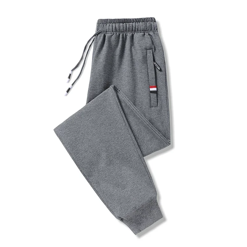 Pantalon de survêtement pour hommes, grande taille 5xl, vêtements de sport, taille élastique, décontracté, en coton, extensible, jogging noir, 8XL