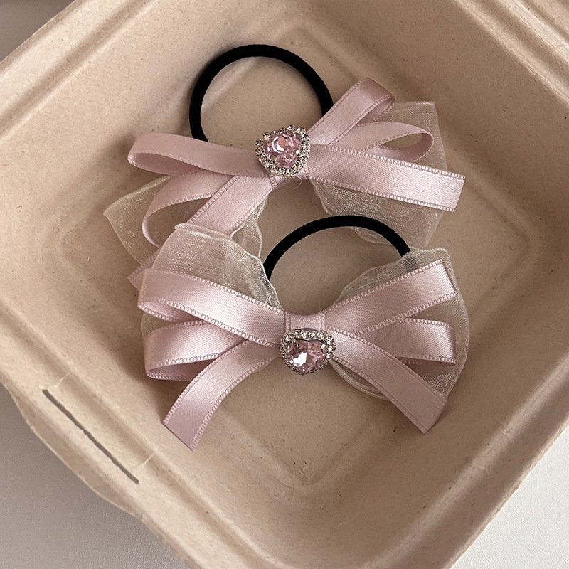Pince à cheveux pour femmes, ruban rose, nœud papillon, ensemble de pinces à cheveux pour filles, frange latérale, cheveux cassés, pince BB, perle, couvre-chef, ensemble de pinces à cheveux
