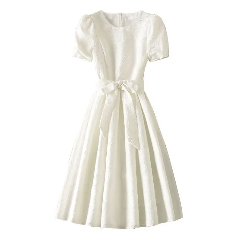 Femme robe robes de soirée pour femmes Midi bal blanc soirée remise des diplômes vêtements esthétiques Chic et élégant joli Style coréen G