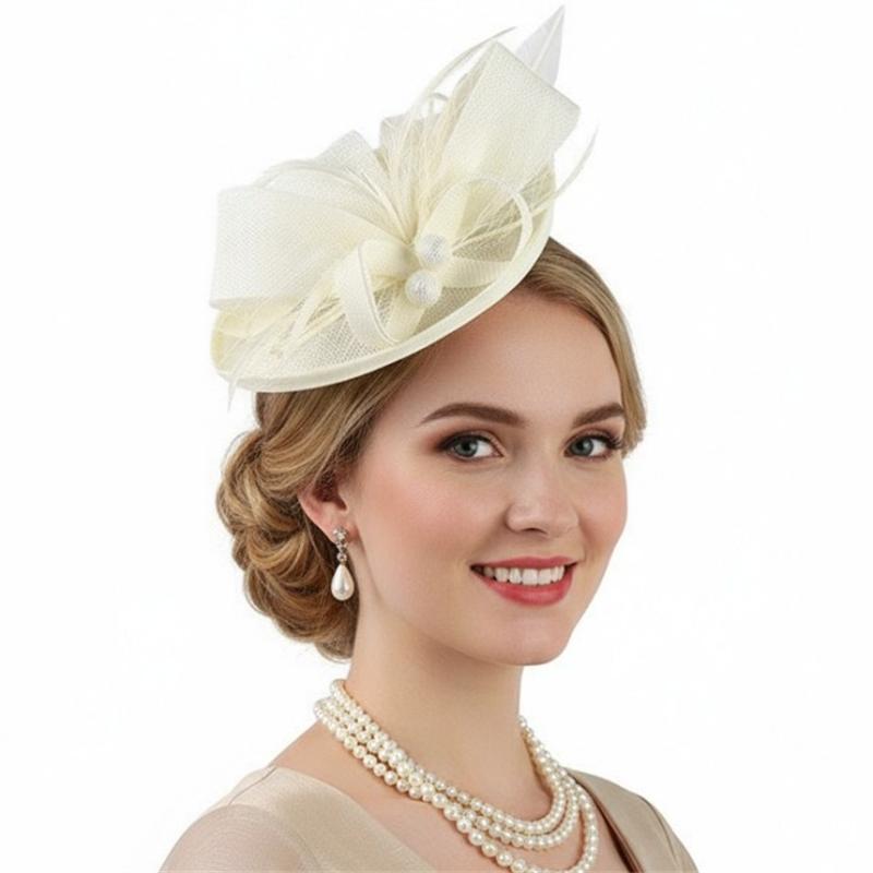 Chapeau Fascinator à Plumes Chic, Serre-tête Fascinator pour Tea Party, Coiffe Structurée Élégante pour Usage Quotidien et Occasions Spéciales