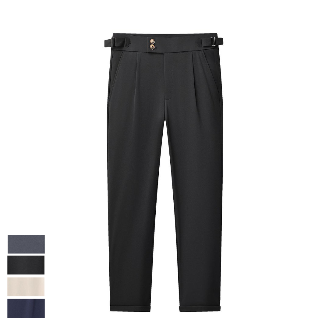 Pantalon de Costume Homme Extensible de Haute Qualité, Décontracté Chic, Infroissable, Coupe Droite, pour le Travail, Printemps-Automne