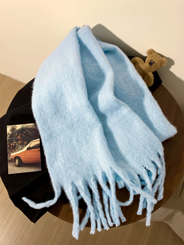 Écharpe d'hiver pour femmes cachemire chaud solide Pashmina couverture enveloppes femme épais doux Bufanda grand gland châle Long Poncho Echarpe