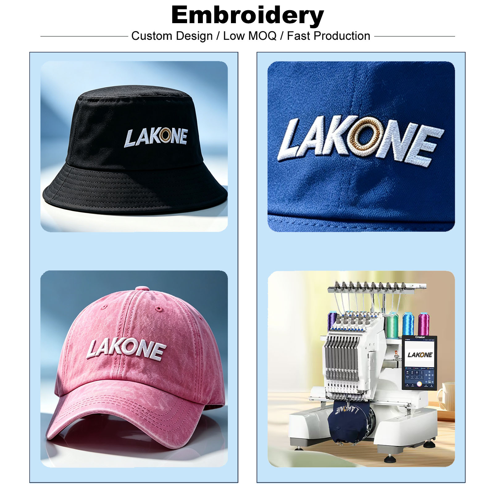 Chapeaux de pêche personnalisés avec broderie de lettres et de noms pour hommes et femmes, chapeau de soleil d'été, design personnalisé, casquettes en coton avec logo, dropshipping
