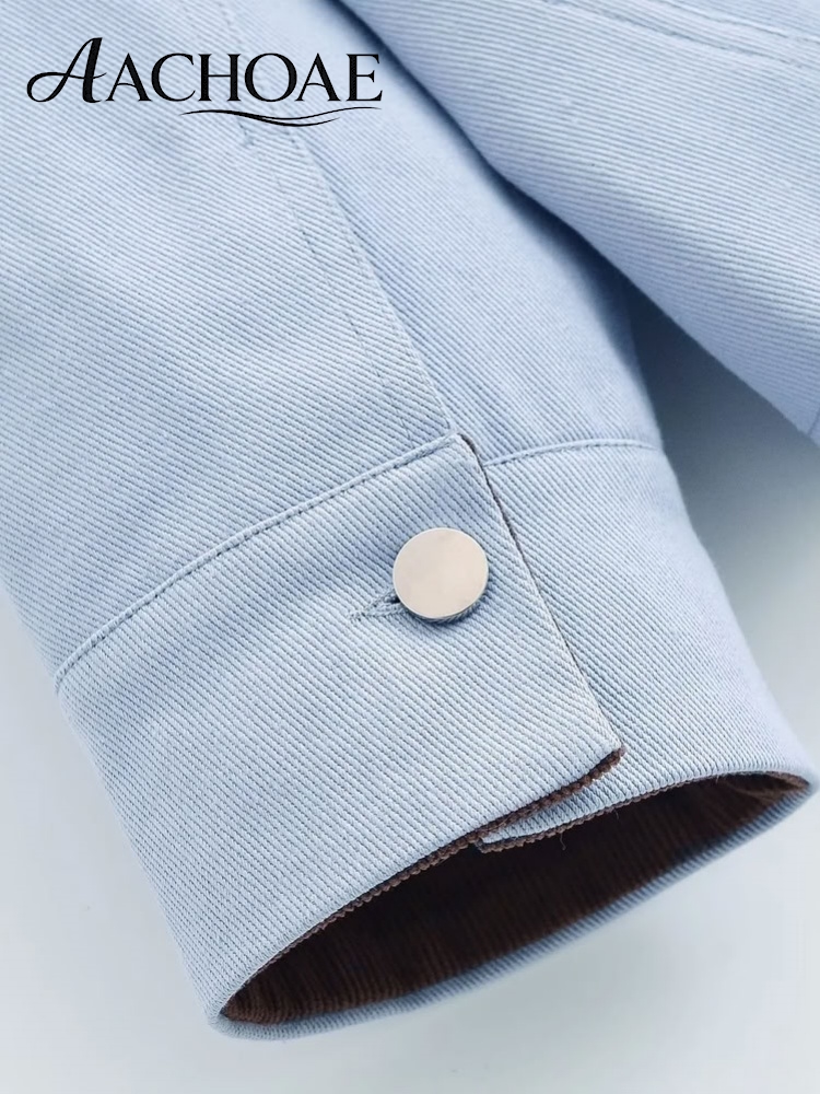 Veste utilitaire vintage pour femme, col en velours côtelé, manteau de travail, veste cargo décontractée surdimensionnée