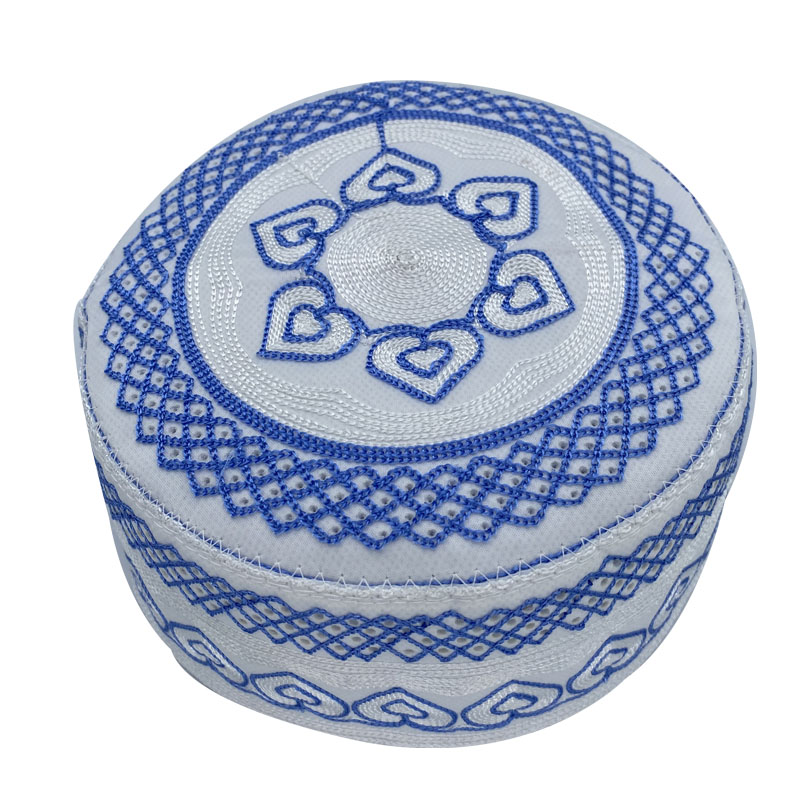 Chapeau de prière musulman en coton brodé pour hommes, Arabie saoudite, chapeaux islamiques, Topkippot, Turban, Kippa juive, zones me