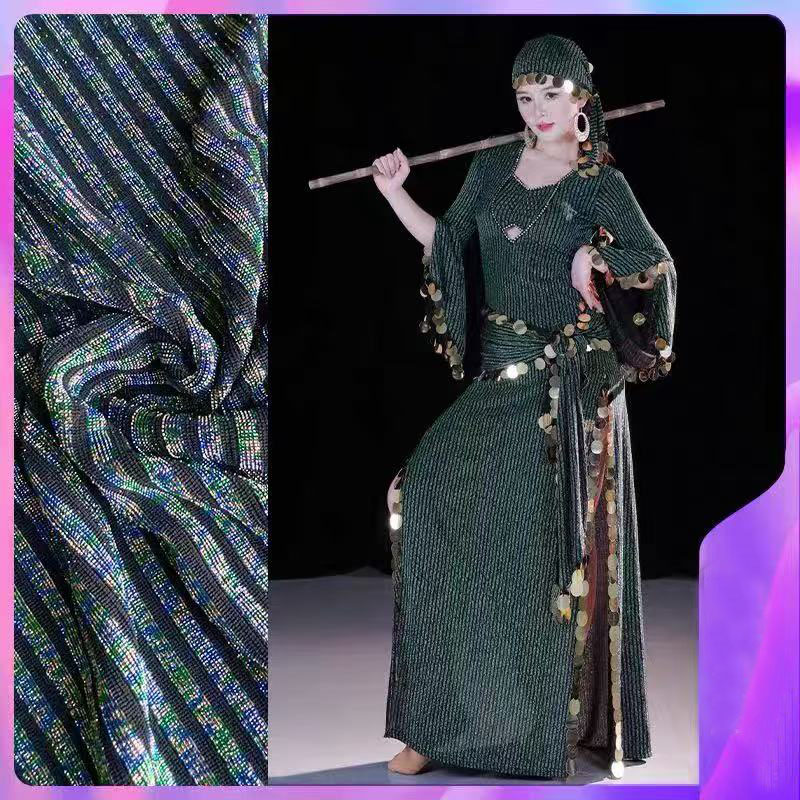 Costume de danse du ventre égyptien, Robe Hafla, Baladi Saidi, Galabeya Abaya, 4 pièces, Robe + coiffure + ceinture + sous-vêtements en coton