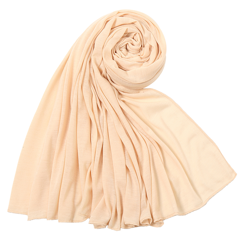 Maillot musulman à la mode Hijab écharpe femmes grande taille coton Hijabs islamique Turban châles solide Modal foulards foulard étole 180*80CM