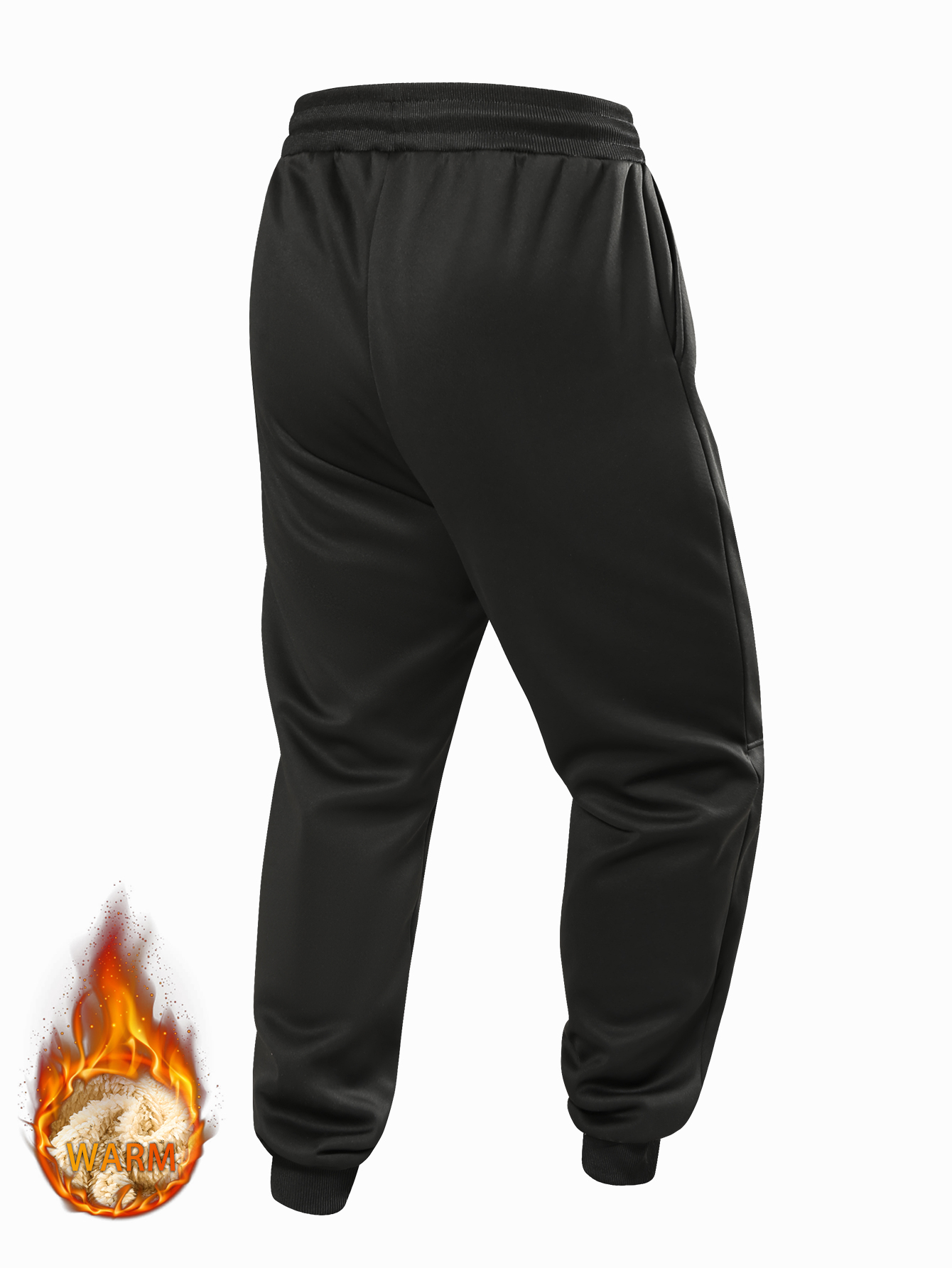 Pantalons pour hommes en automne et en hiver, épais avec polaire pour vêtements d'extérieur, pantalons décontractés, pantalons de survêtement de sport chauds en laine d'agneau