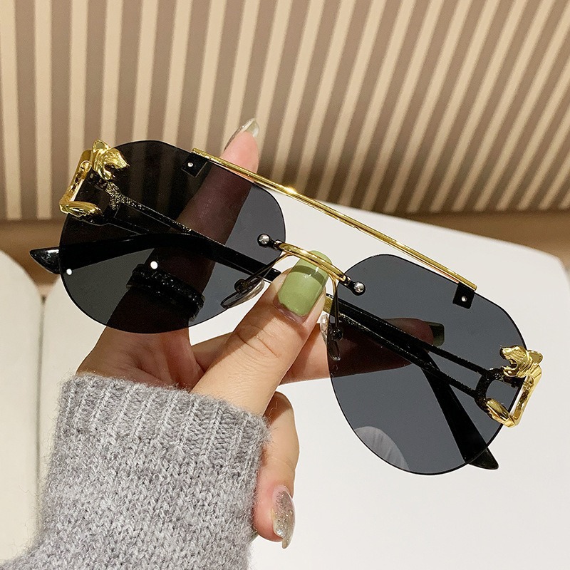 Sans monture femmes Lunettes De Soleil De luxe concepteur Vintage Uv400 hommes Lunettes De Soleil Lunette nuances De Soleil Femme Gafas De Sol Mujer Lentes