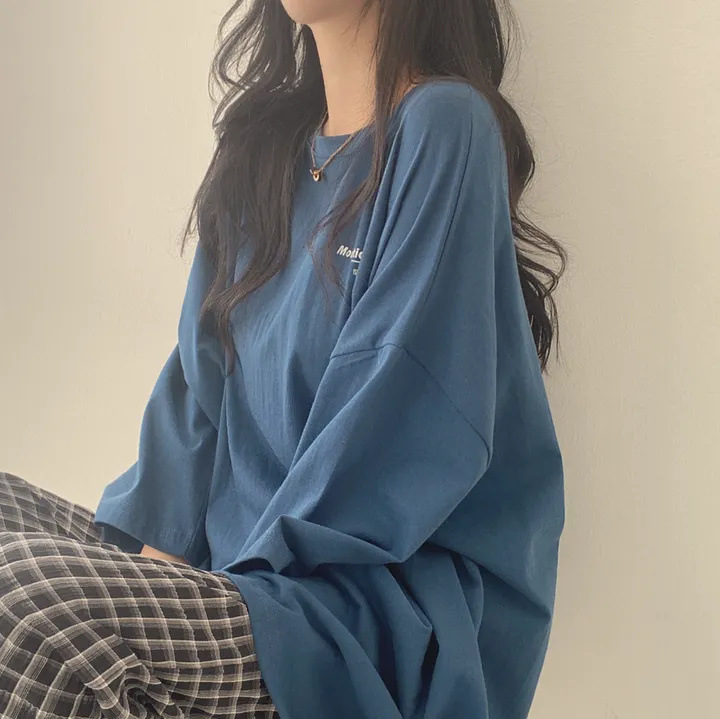 Économie surdimensionnés à demi-manches pour femmes, T-shirt en coton ajusté, Économie Hip Hop, Vêtements d'été, Nouveau