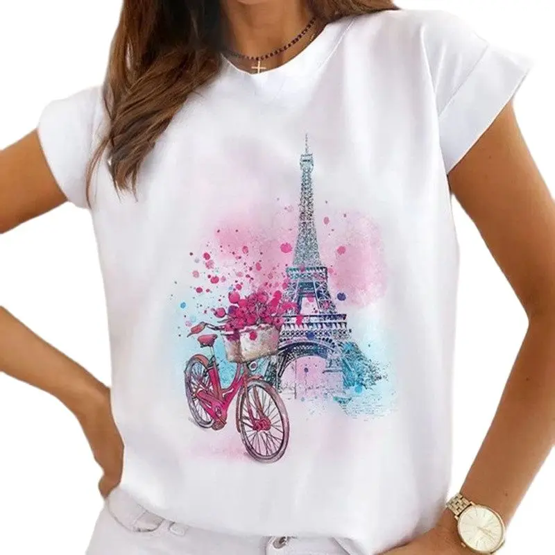 T-shirt à demi-manches pour femmes africaines, vêtements basiques, t-shirts graphiques mignons, tee-shirt vintage, fille de la ville, nouvelle mode, Y2K, Y-Harajuku