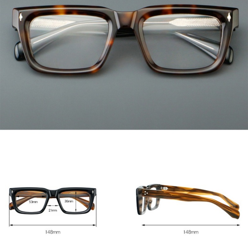 Monture de lunettes pour hommes, lunettes optiques Vintage en acétate, lunettes de prescription tendance faites à la main