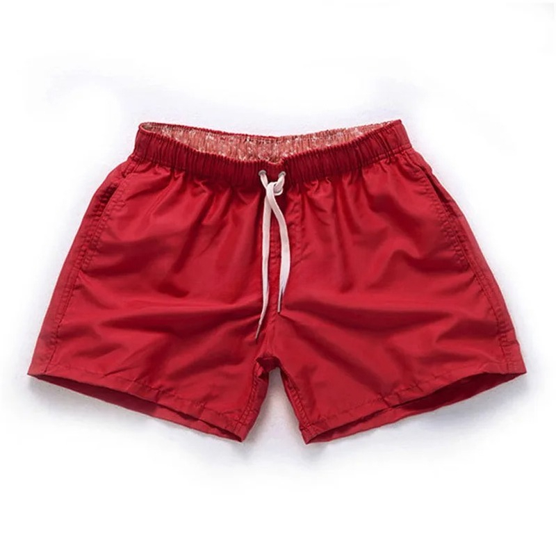 Short de bain décontracté pour homme à séchage rapide, avec cordon de serrage à la taille, idéal pour la plage, le surf, la course et le sport, avec poches latérales