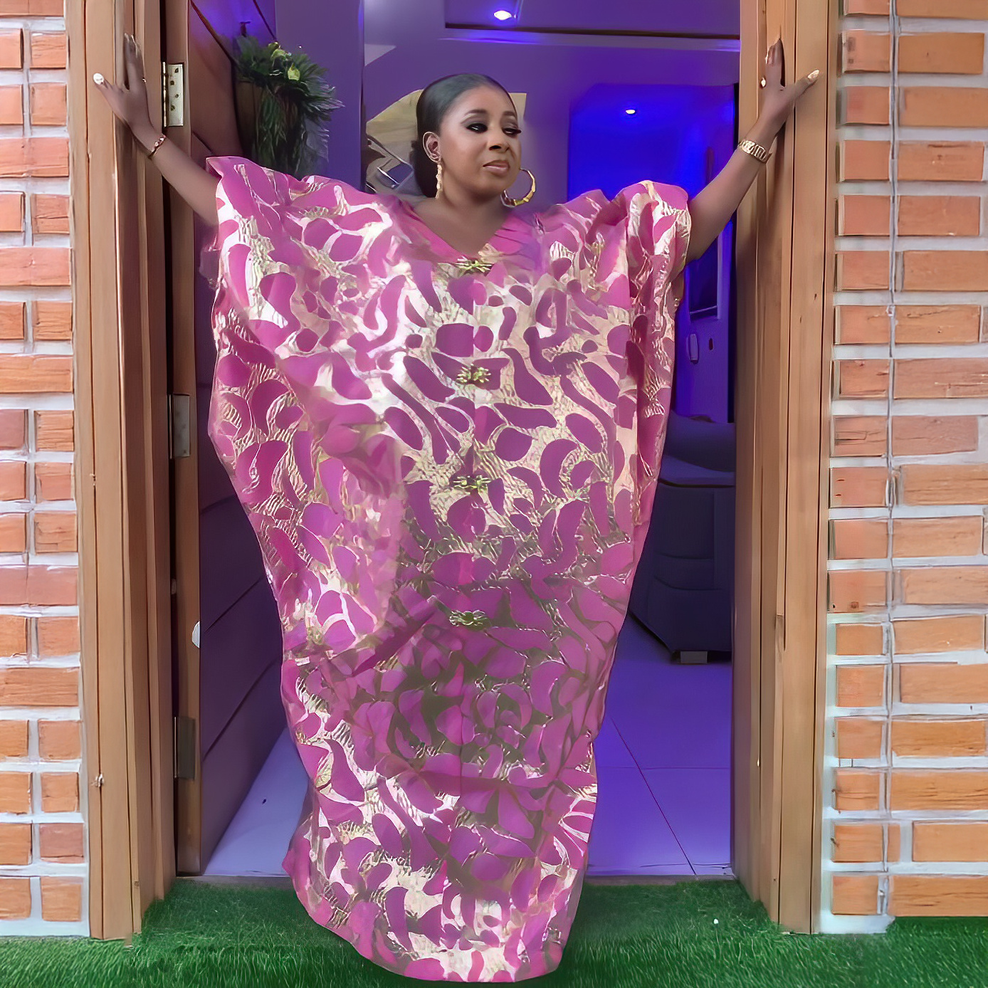 Robes turques tendance pour femmes, tissu jacquard de luxe, vêtements africains, robes africaines amples pour femmes