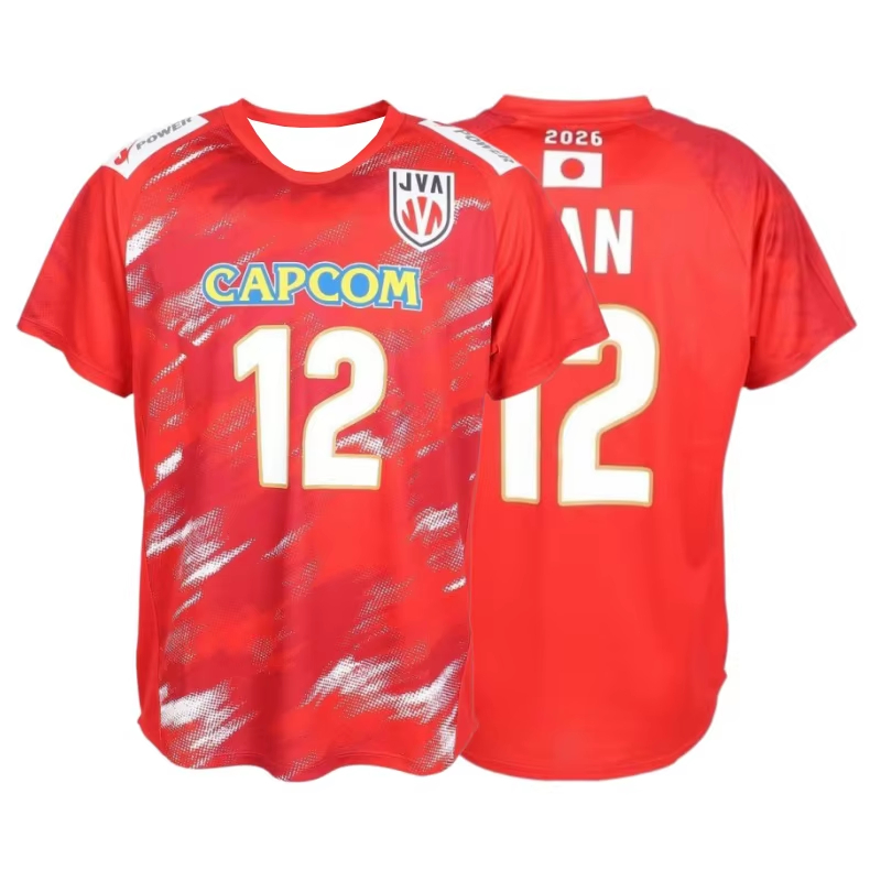 Nouveau maillot de volley-ball japonais n°12 imprimé, T-shirt athlétique à manches courtes à séchage rapide, pour fans de volley-ball, entraînement sportif, décontracté, streetwear