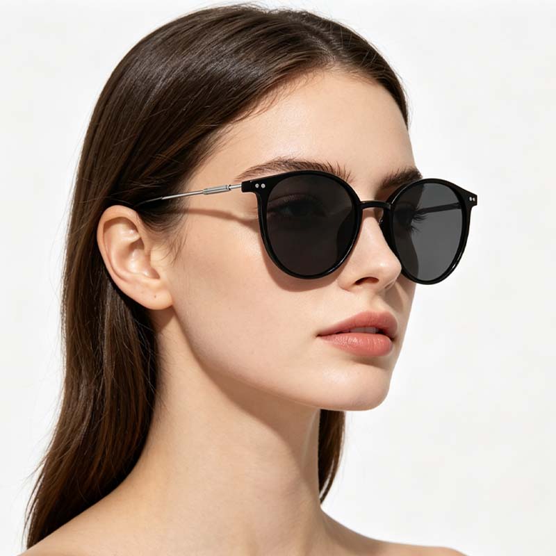 Lunettes de soleil rondes vintage 2026 pour femmes, de marque de luxe rétro, verres solaires de créateur, protection UV400 pour femmes et hommes, idéales pour la pêche et les activités de plein air